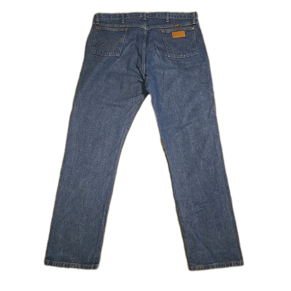 Wrangler Jeans Mens 40X34 Blue Original Fit Cowboy Cut PreWashed Denim 13MWZPW